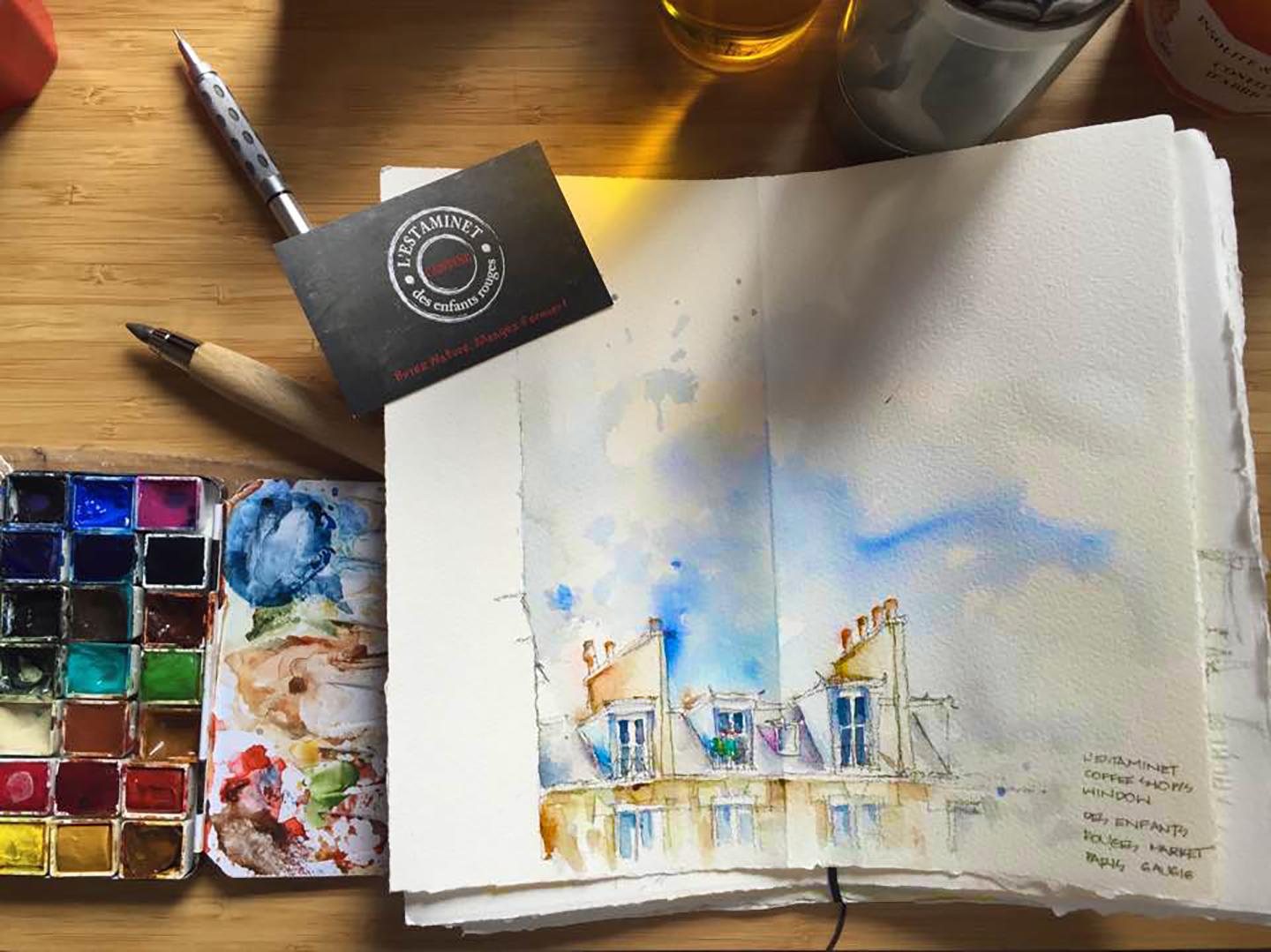 Cover image of this place Watercolor painting class in Hanoi