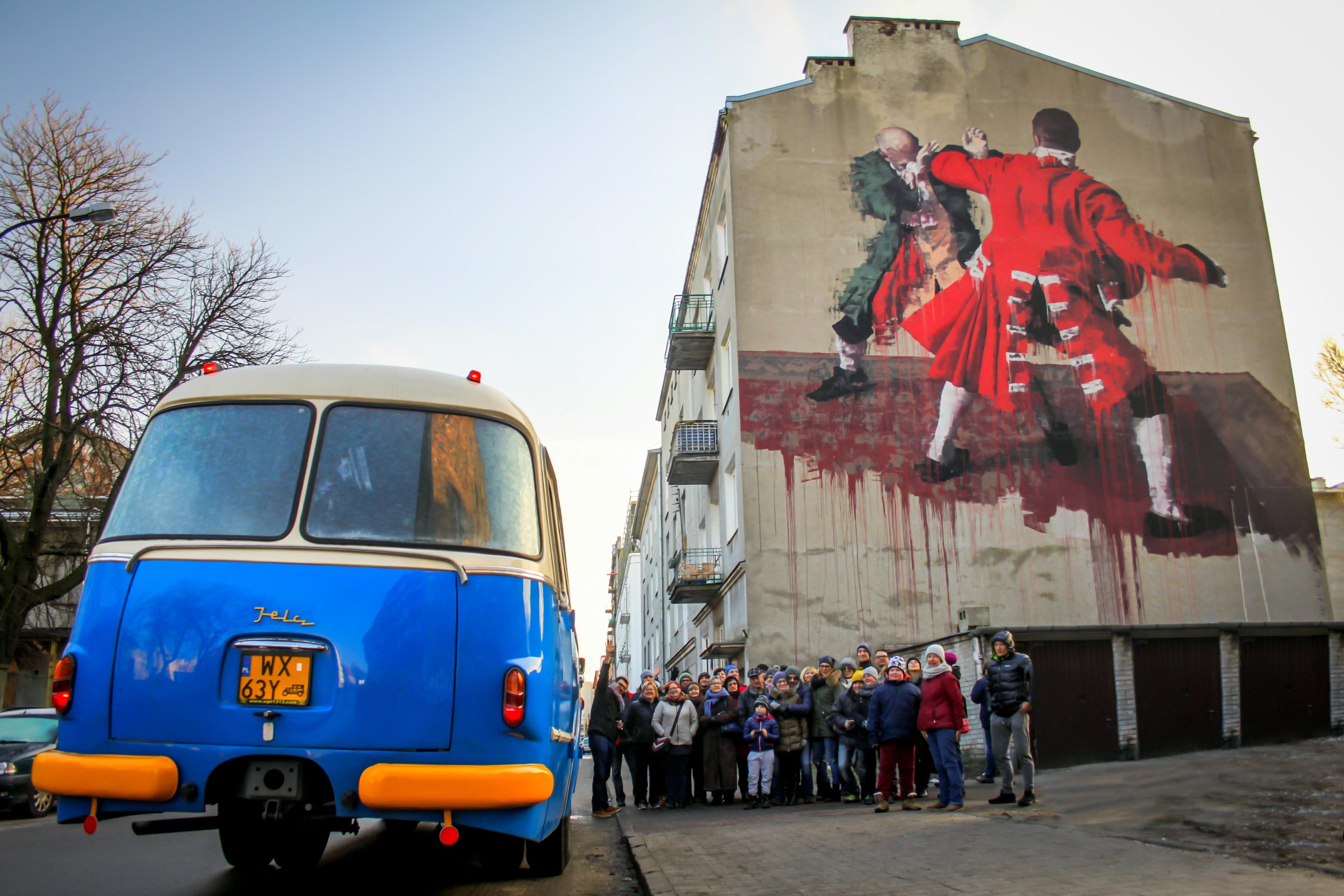 Picture of a tourist tour The Dark Side of Warsaw: Praga District Tour in a Retro Bus