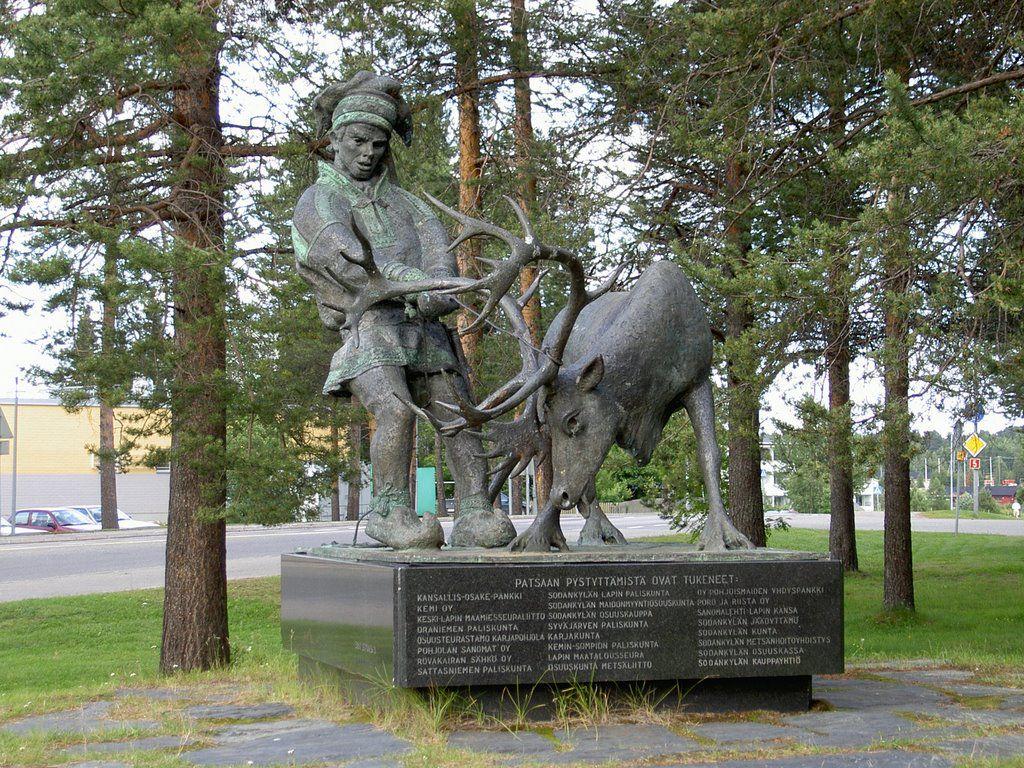 Cover image of this place Reindeer and Herder Statue