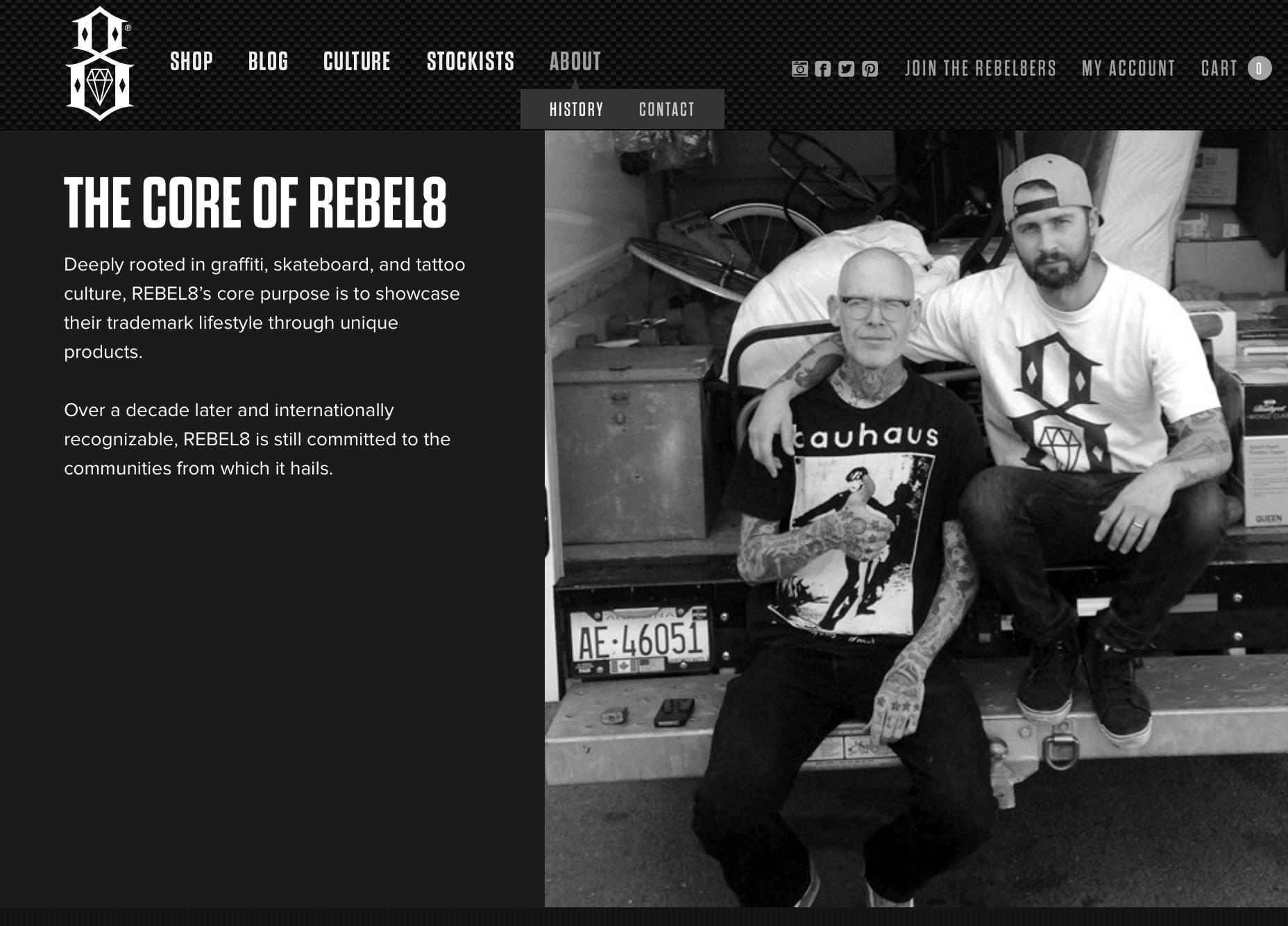 Cover image of this place Rebel 8 clothing 