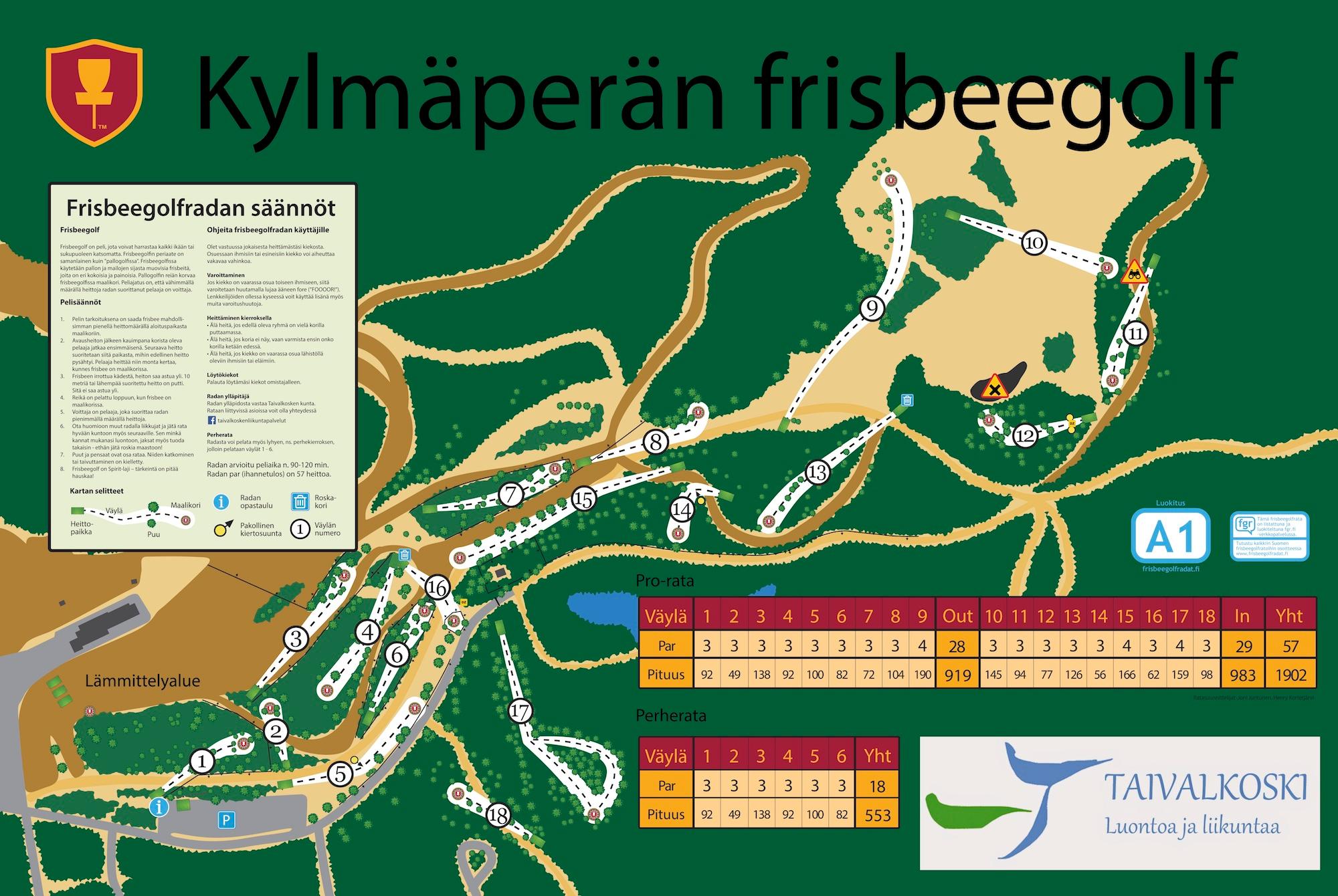 Cover image of this place Kylmäperä's FrisbeeGolf/ A1